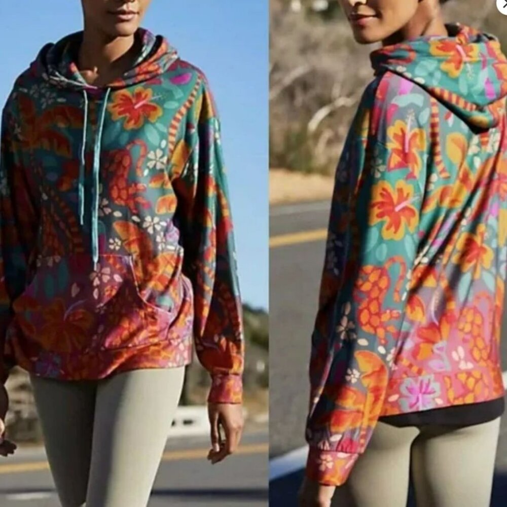 Farm Rio Anthropologie Magda Hoodie Sweatshirt - Picture 3 of 11